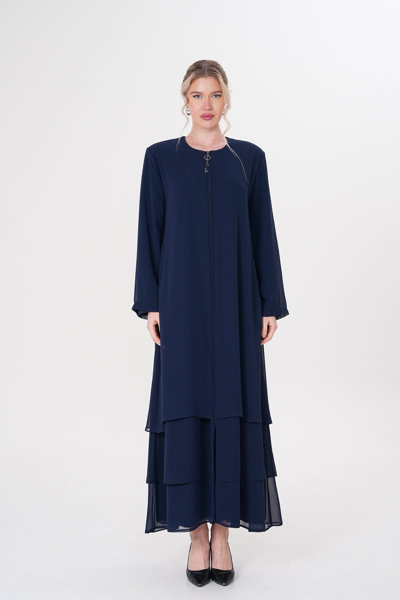 MUS Haven Abaya Navy Blue