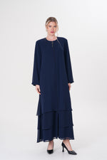 MUS Haven Abaya Navy Blue