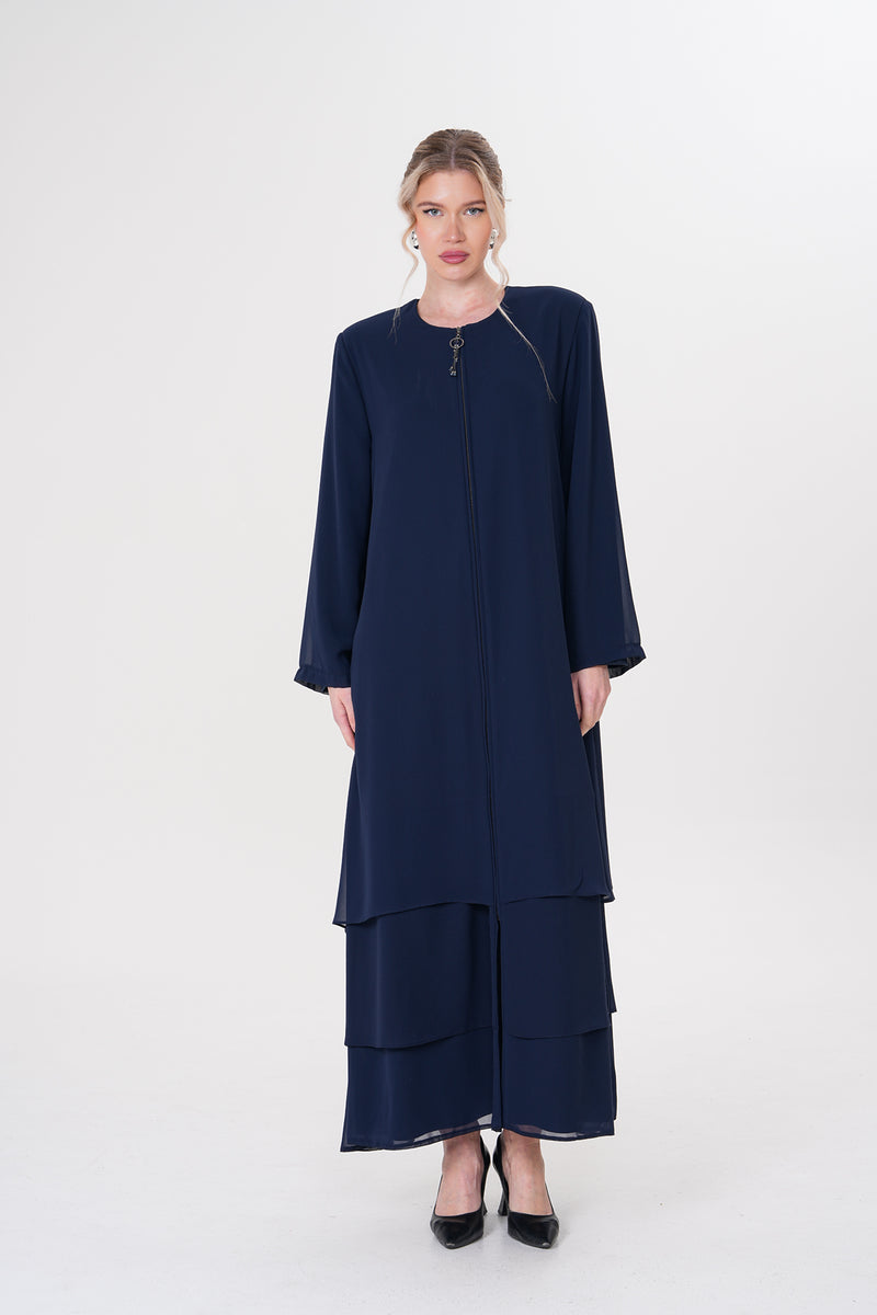 MUS Haven Abaya Navy Blue