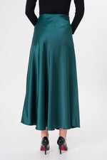 PRC Saten Skirt Emerald