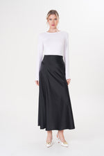 PRC Saten Skirt Black