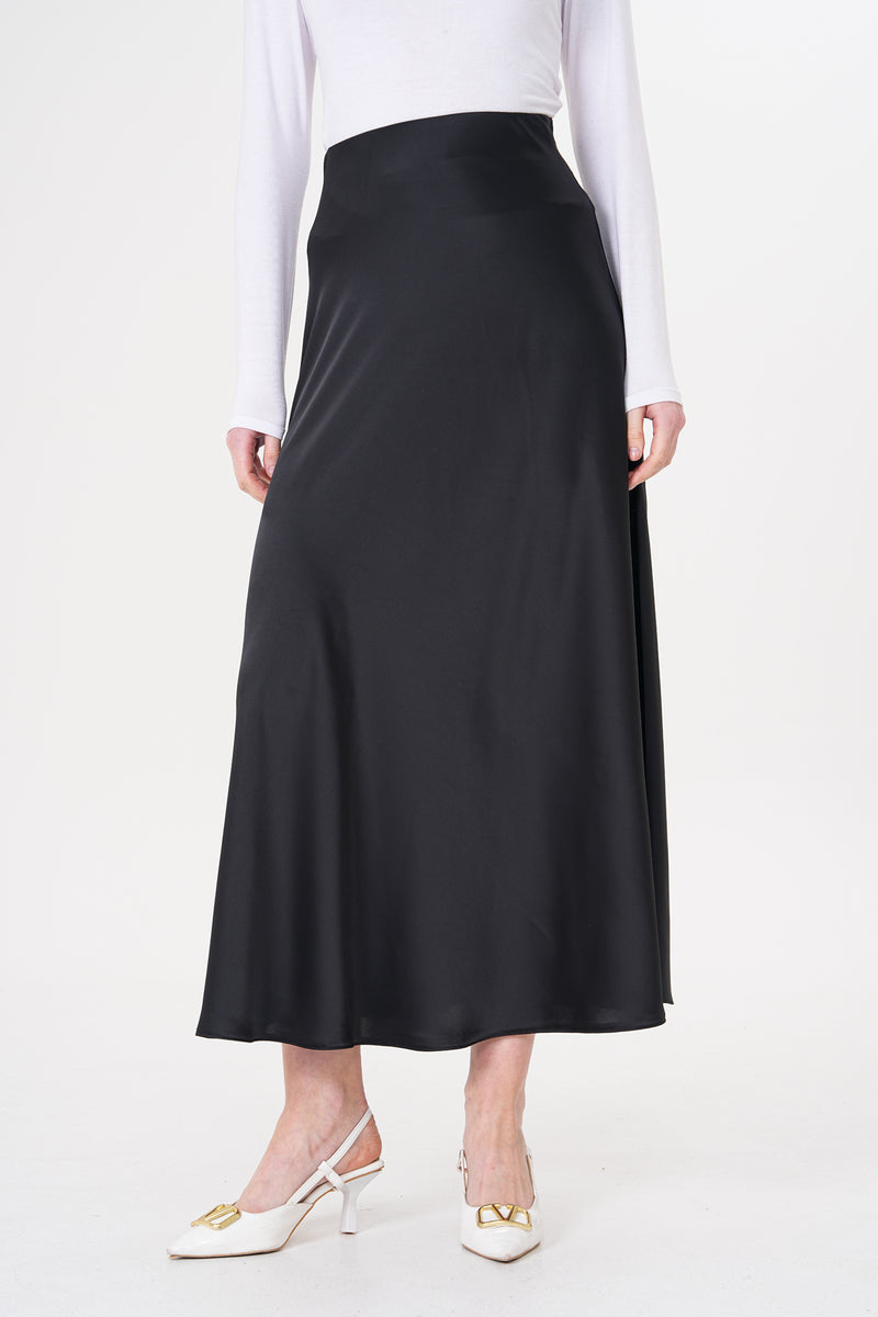 PRC Saten Skirt Black