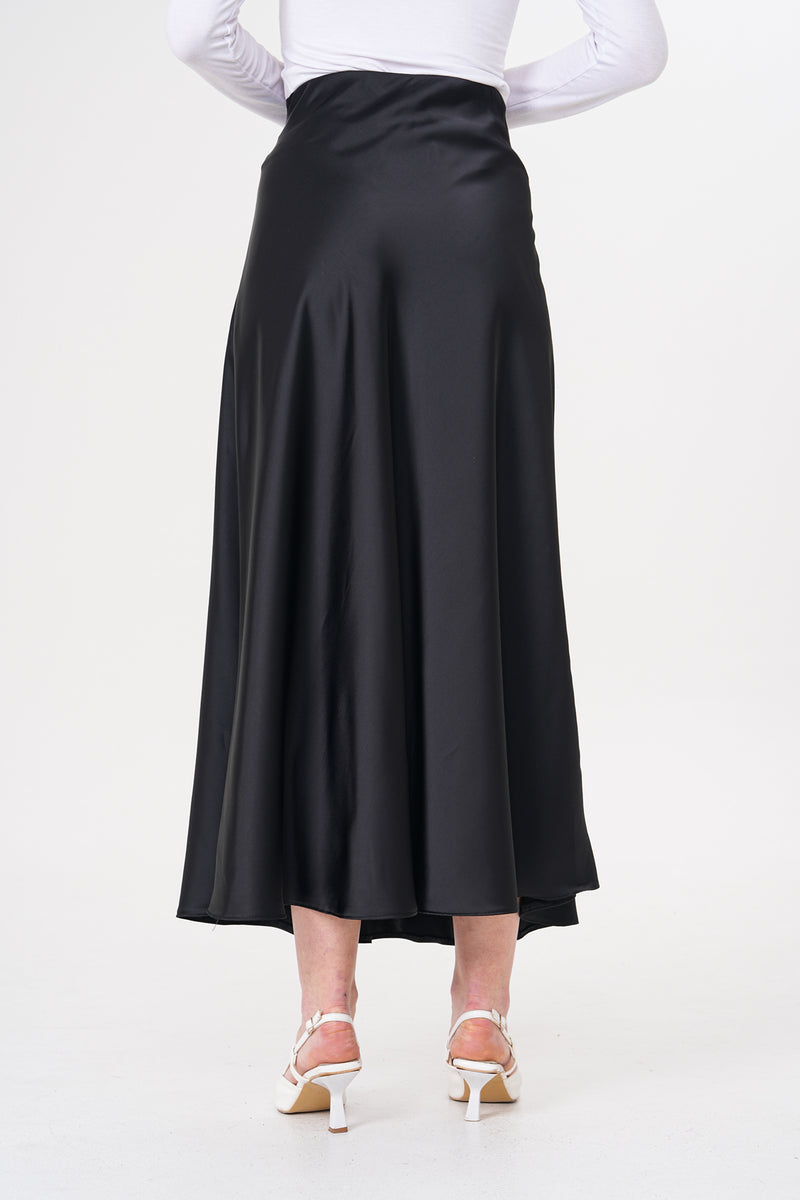 PRC Saten Skirt Black