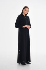 SRM Hoodie Abaya Black