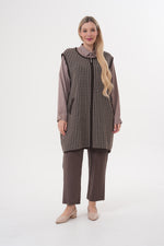 DT Meryem Knitted Vest Brown