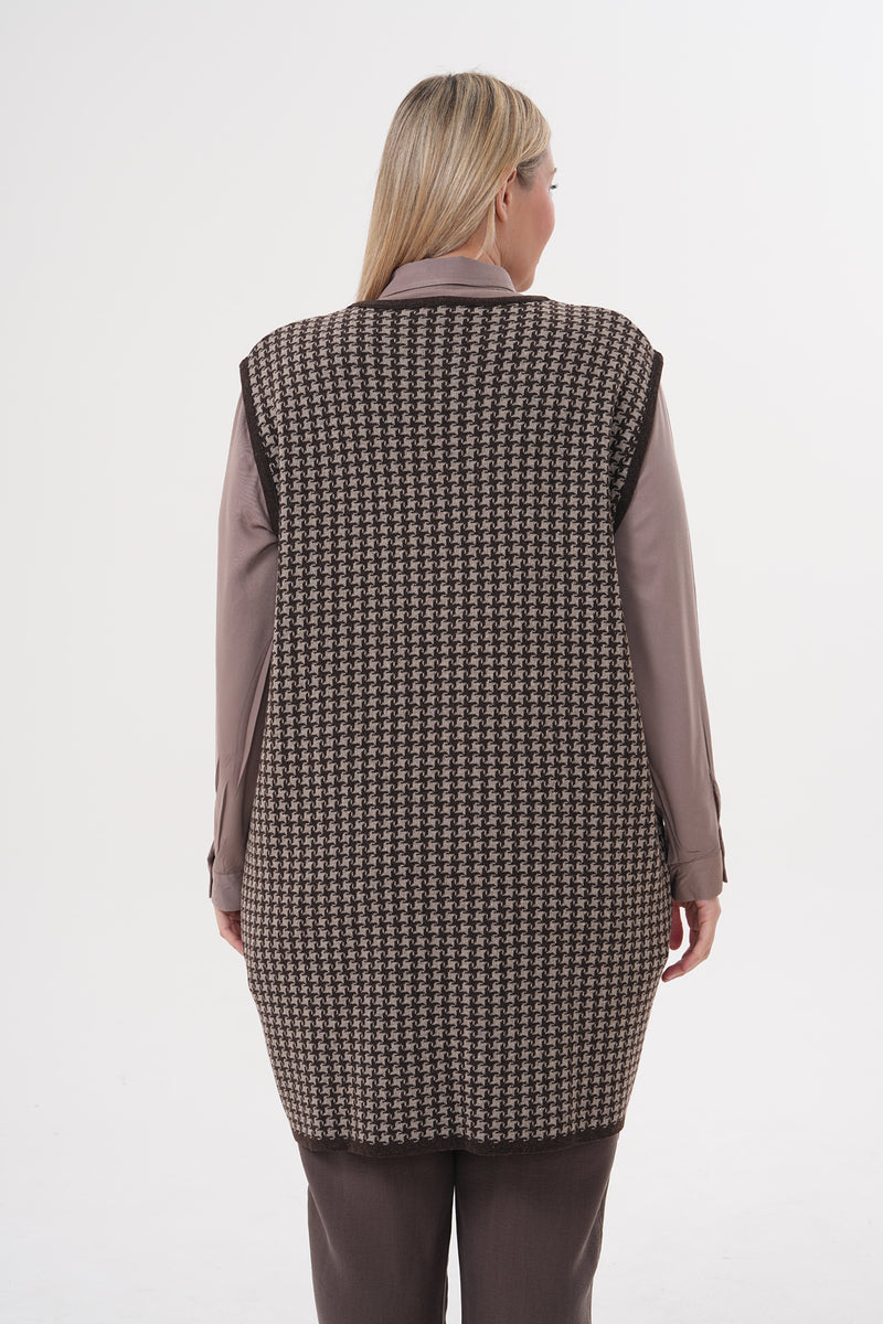 DT Meryem Knitted Vest Brown