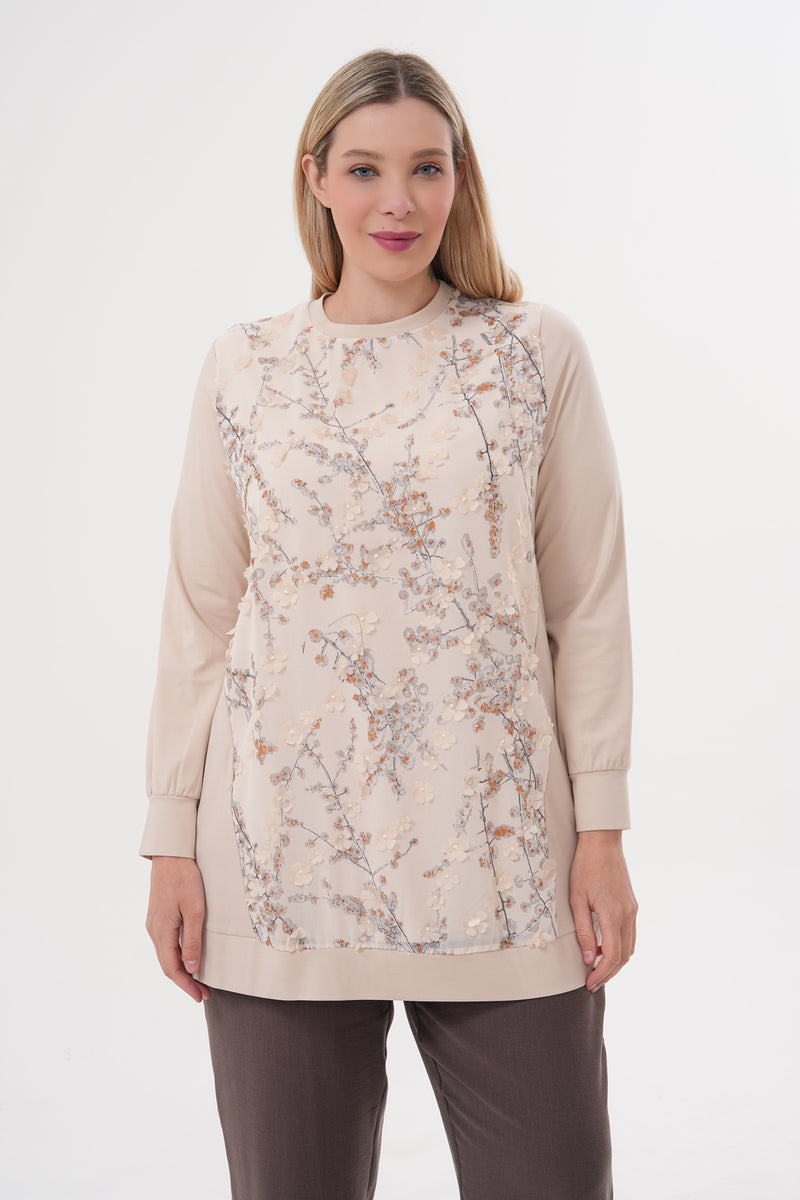 F&G Grace Tunic Beige