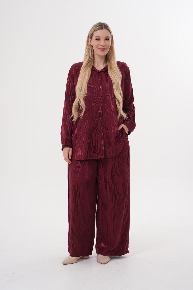 ENS Tatum Sateen Plus Set Burgundy