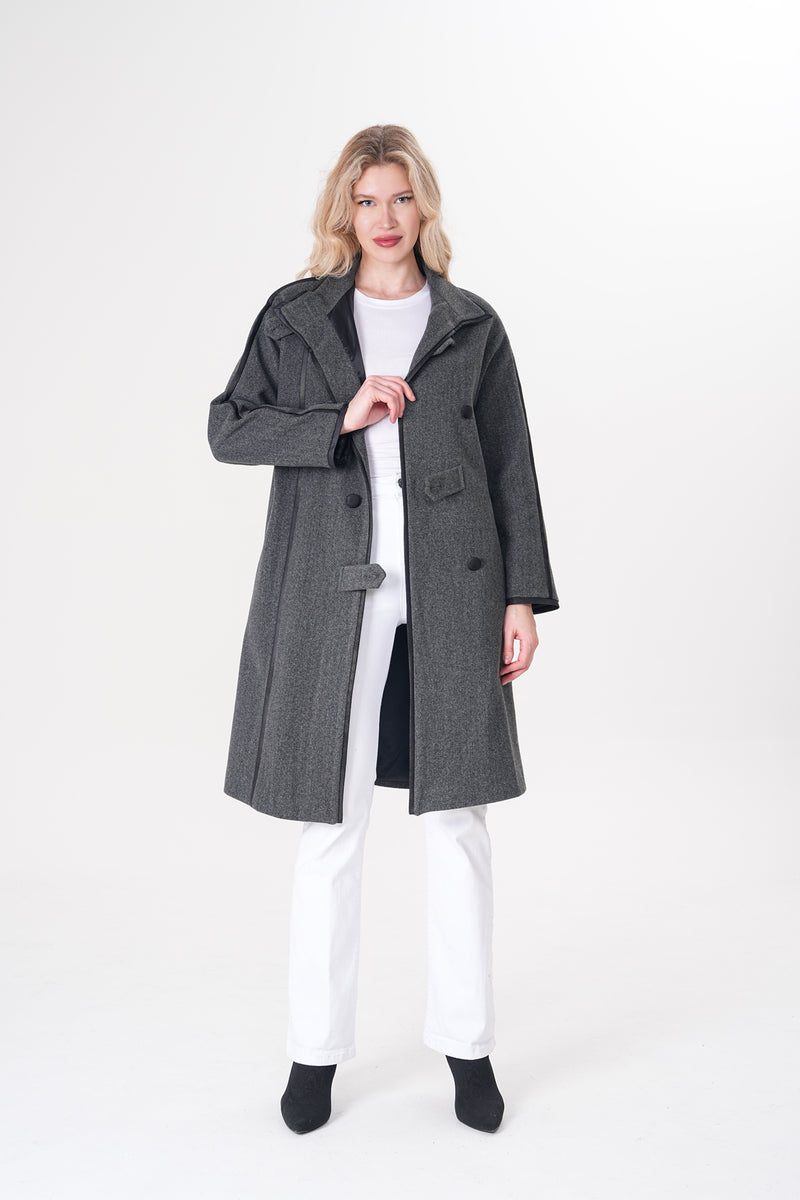 A&W Melone Coat Anthracite