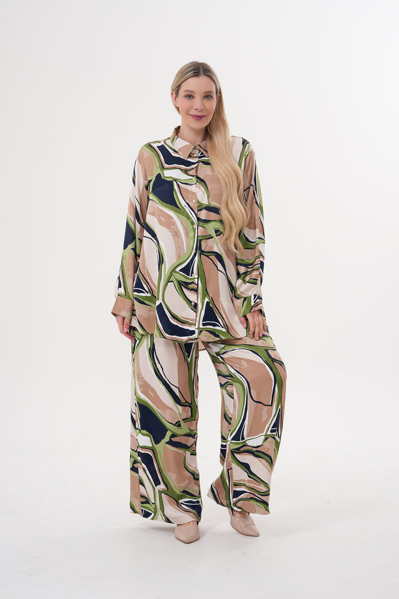 ENS Kiara Printed Plus Set Beige