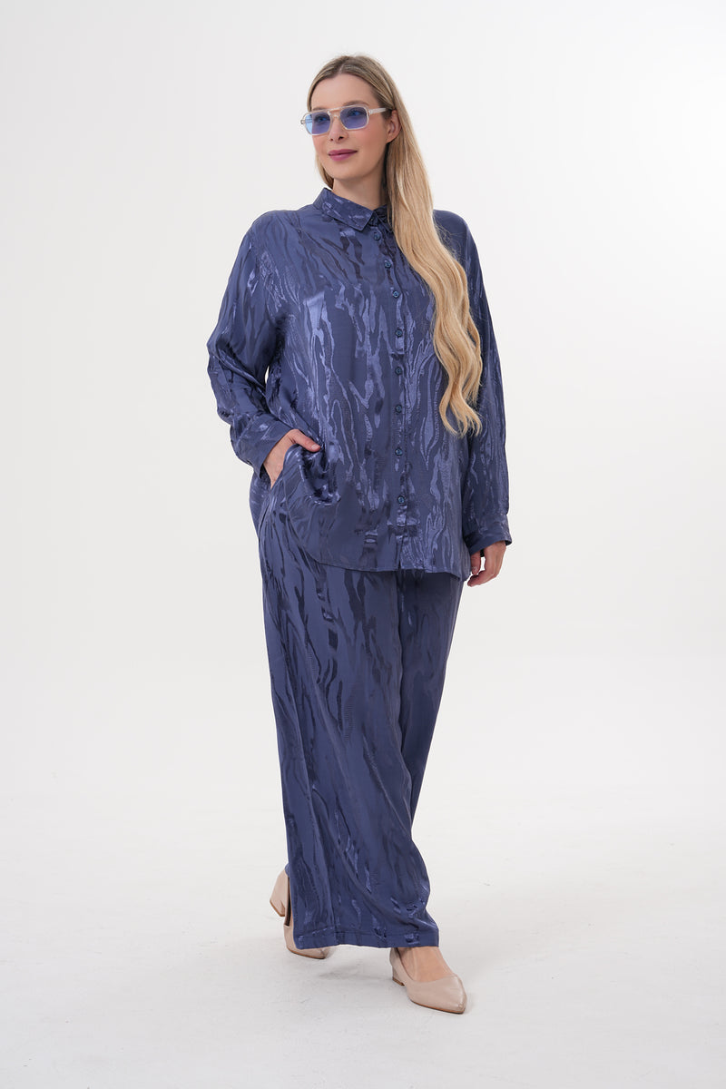 ENS Tatum Sateen Plus Set Navy Blue
