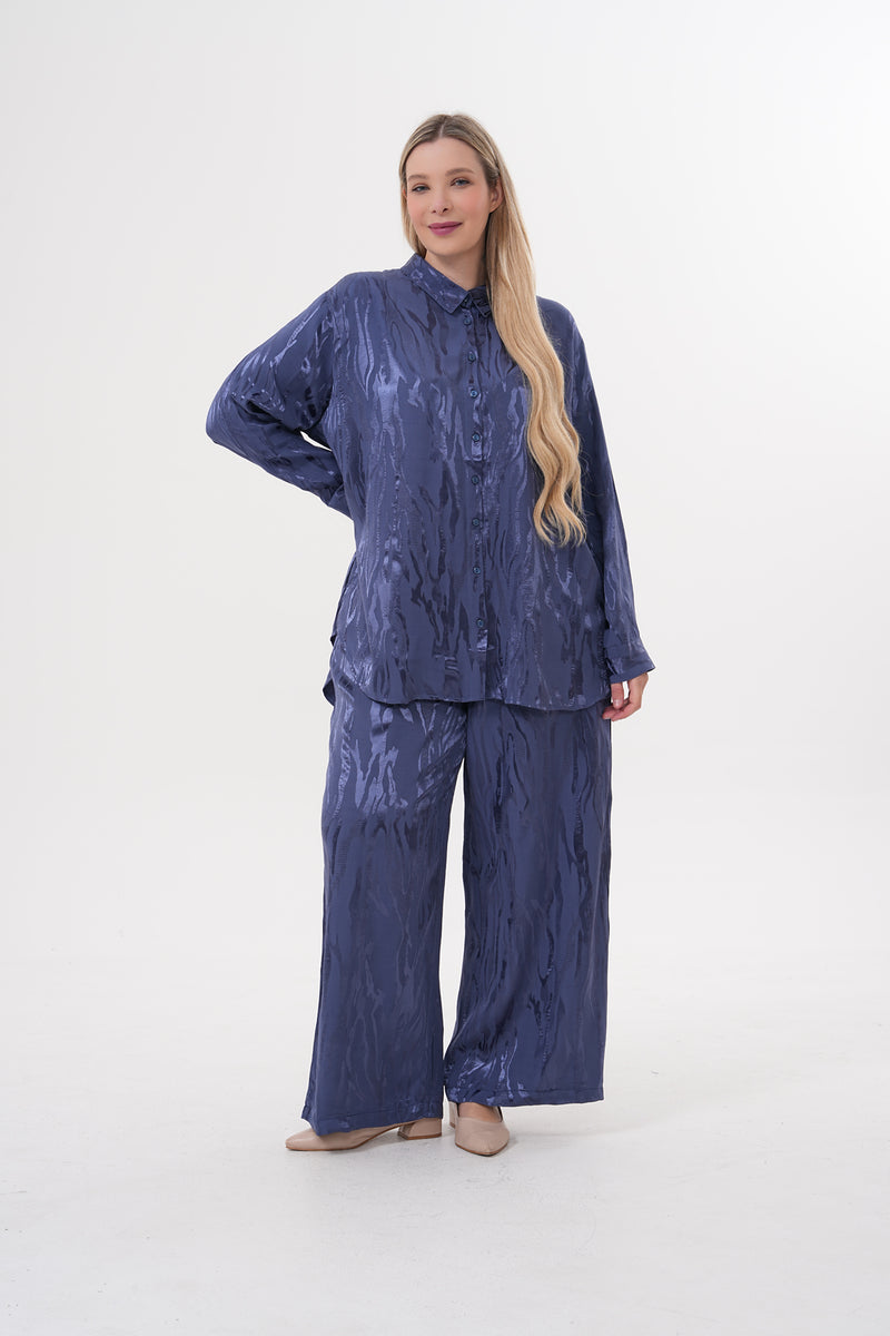 ENS Tatum Sateen Plus Set Navy Blue