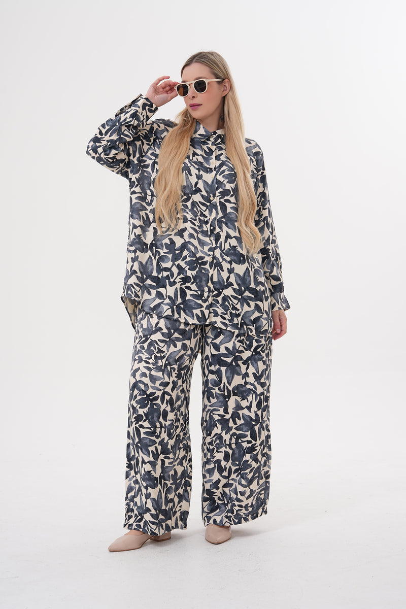 ENS Kiara Printed Plus Set Ecru