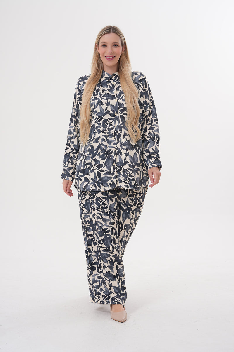 ENS Kiara Printed Plus Set Ecru