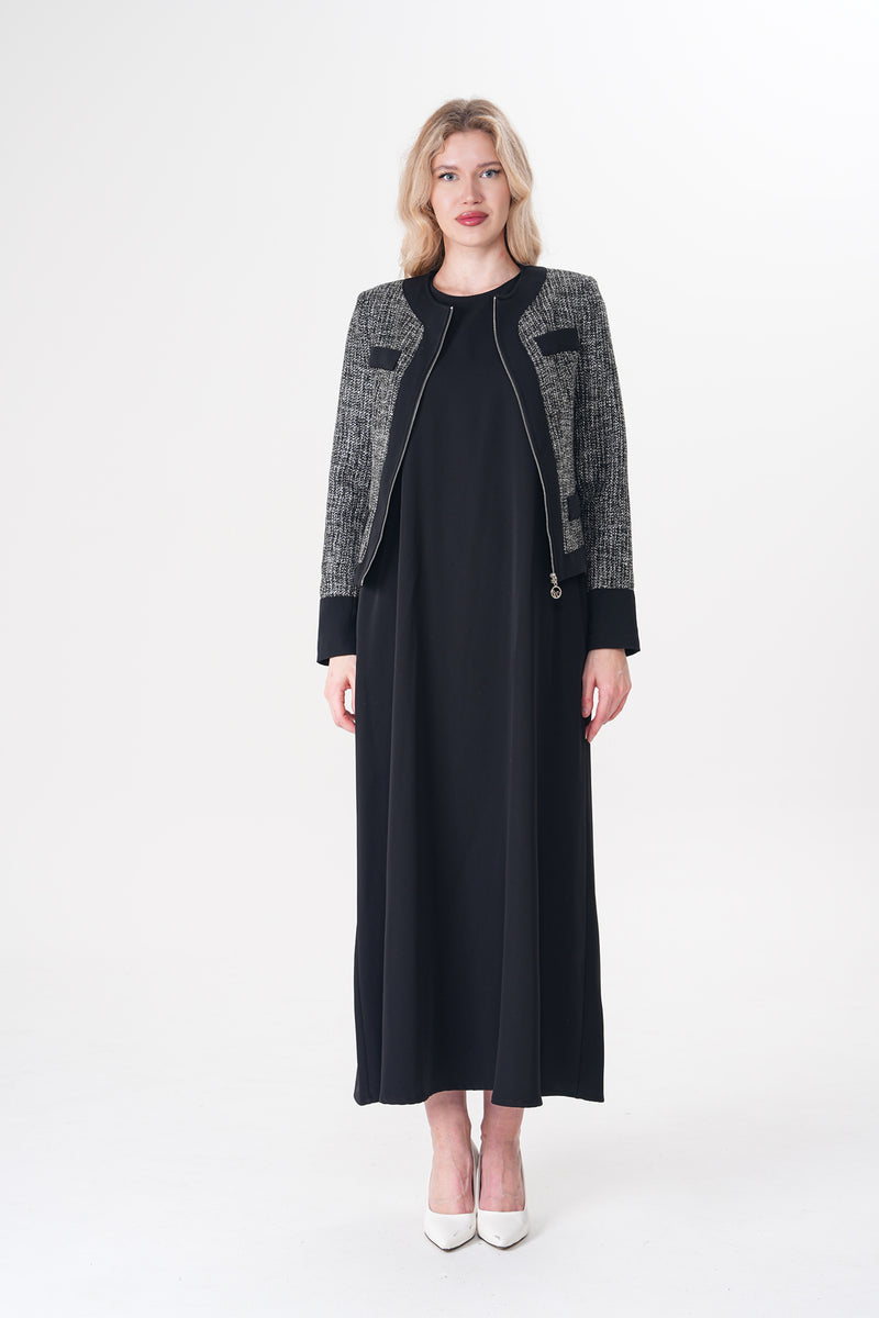 A&W Helena Jacket Set Black
