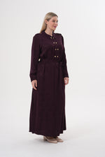 F&G Sophia Dress Burgundy