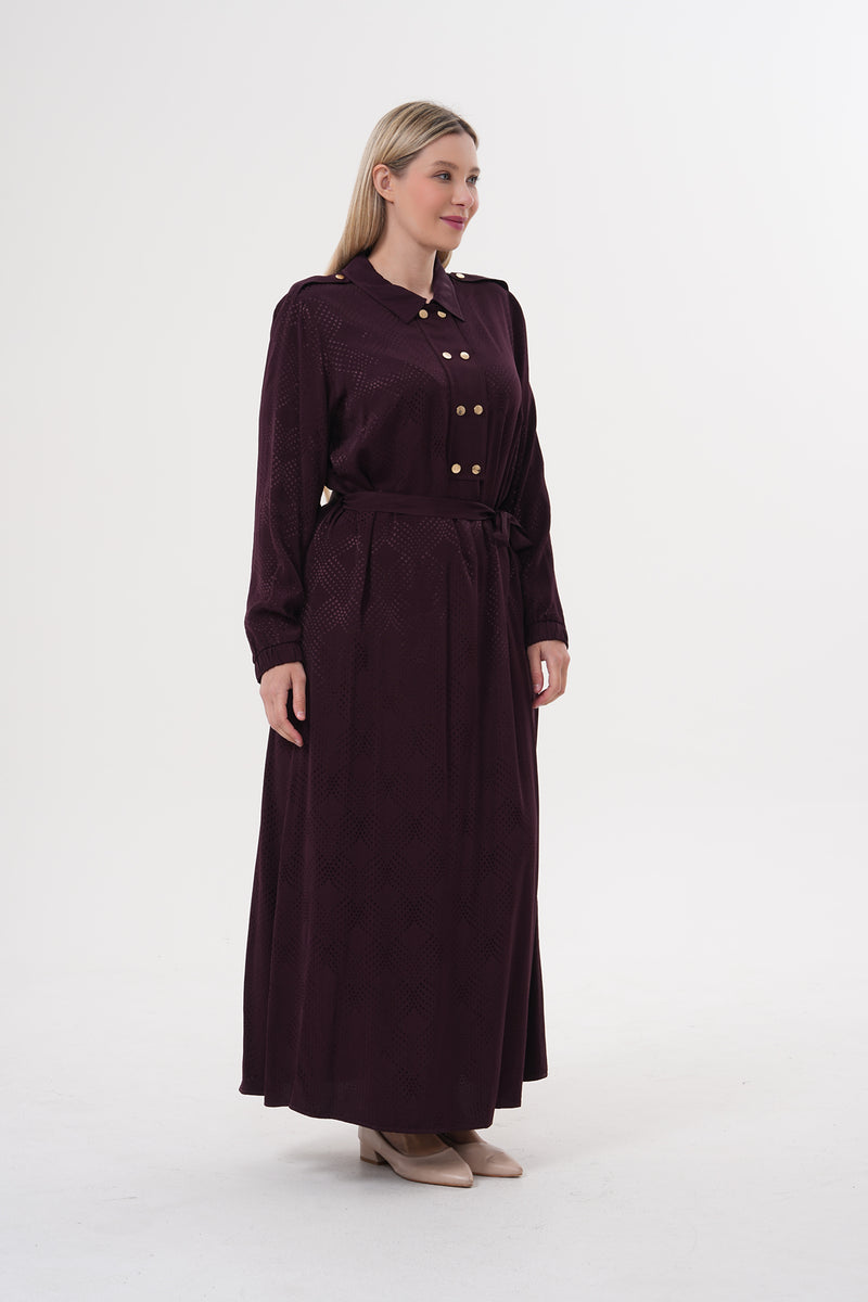 F&G Sophia Dress Burgundy
