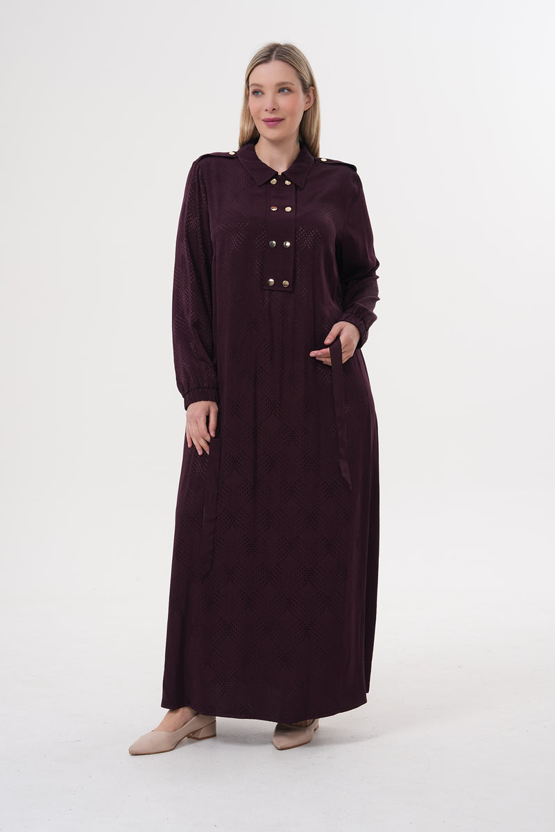 F&G Sophia Dress Burgundy