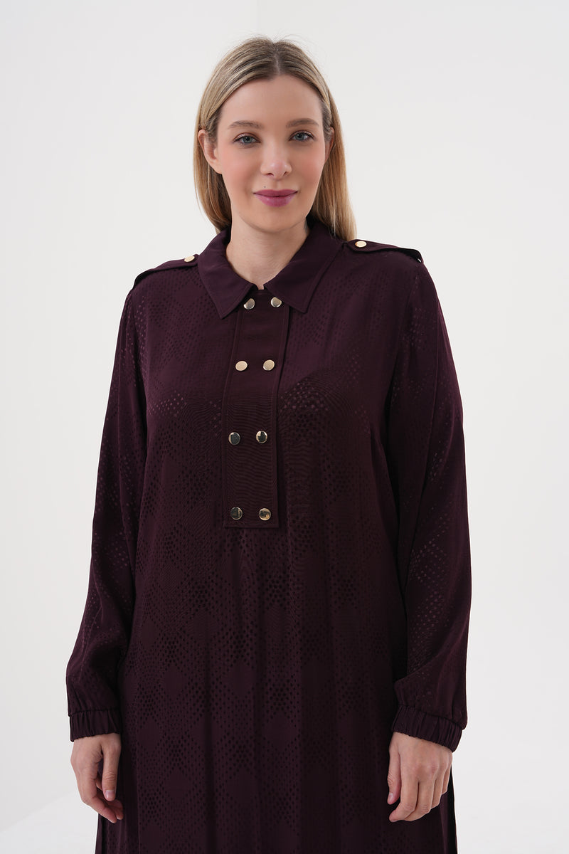 F&G Sophia Dress Burgundy