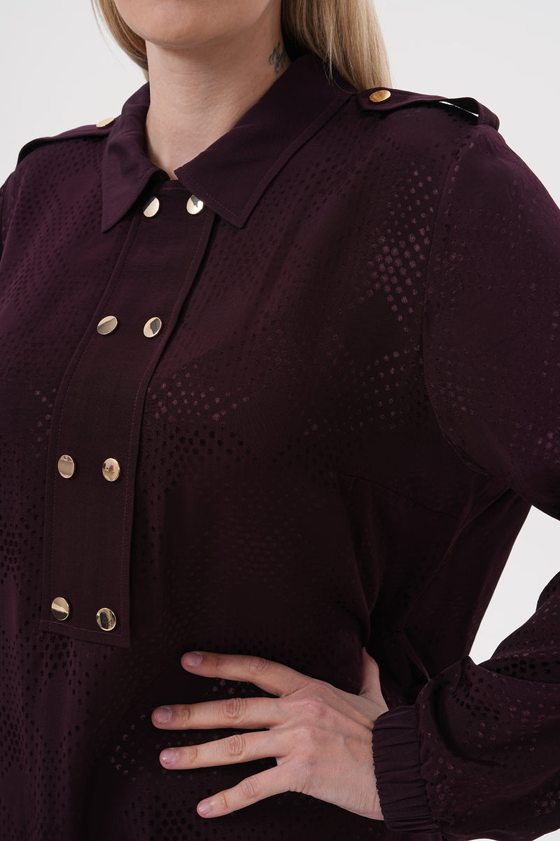 F&G Sophia Dress Burgundy