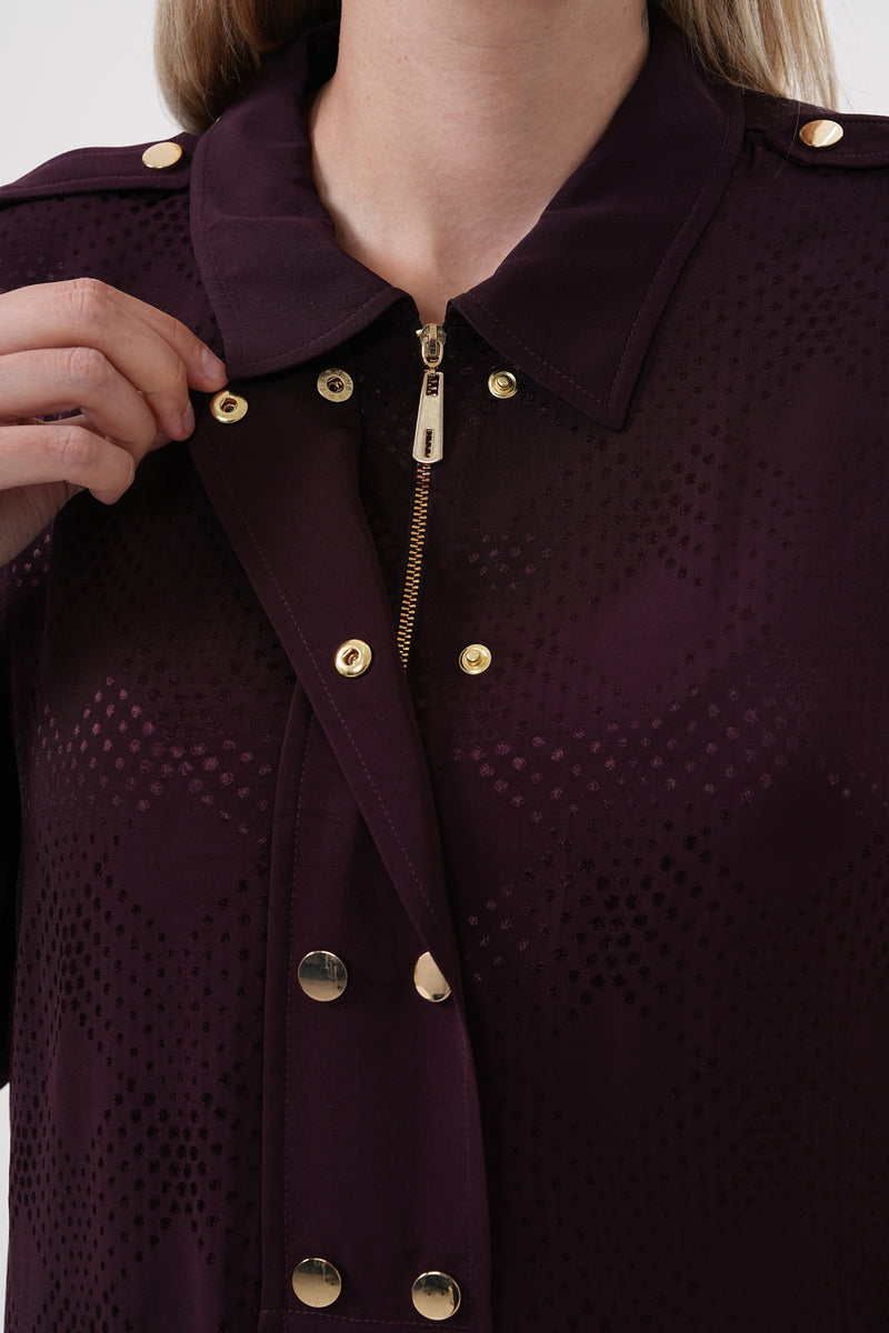 F&G Sophia Dress Burgundy