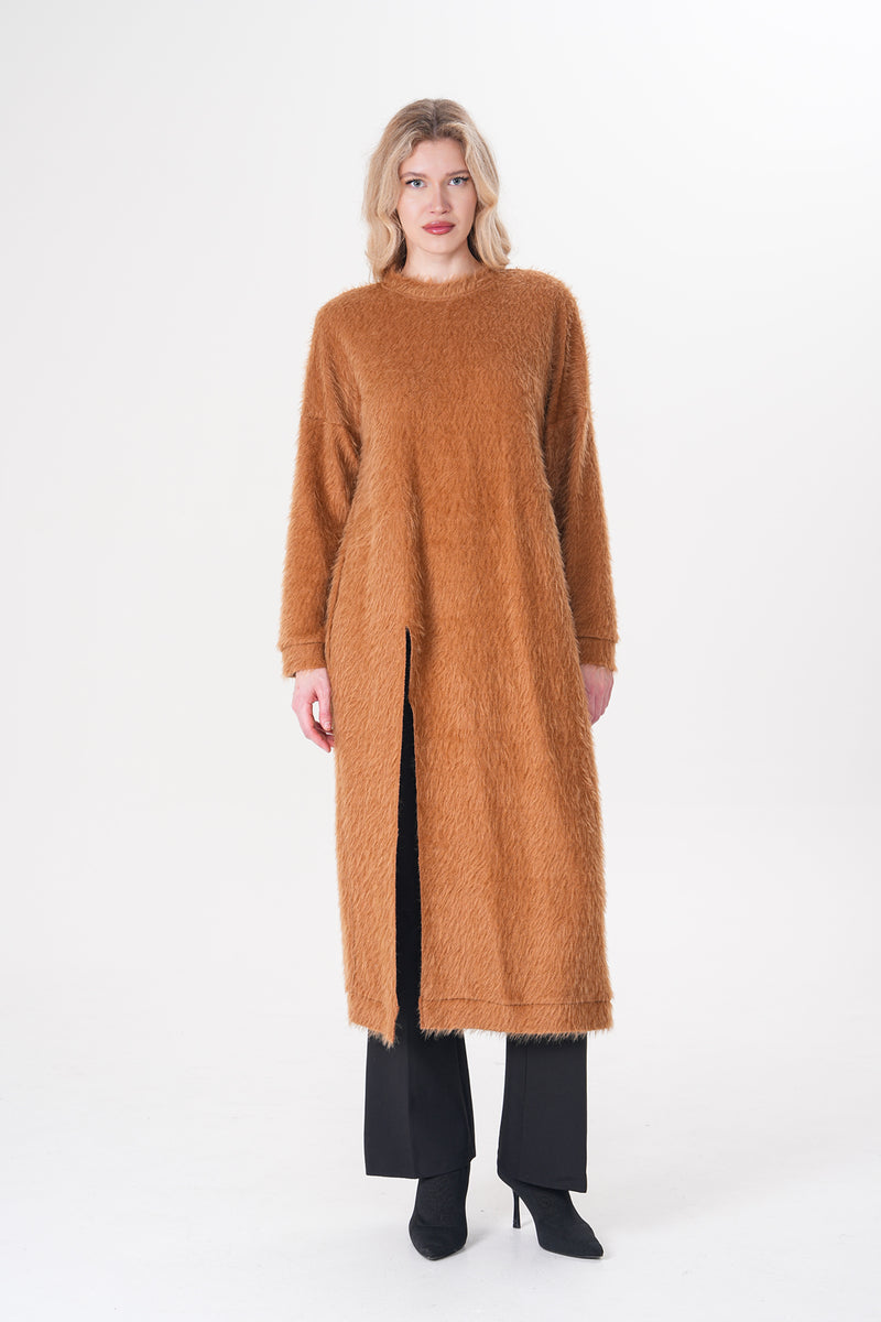 A&W Ashley Long Tunic Camel