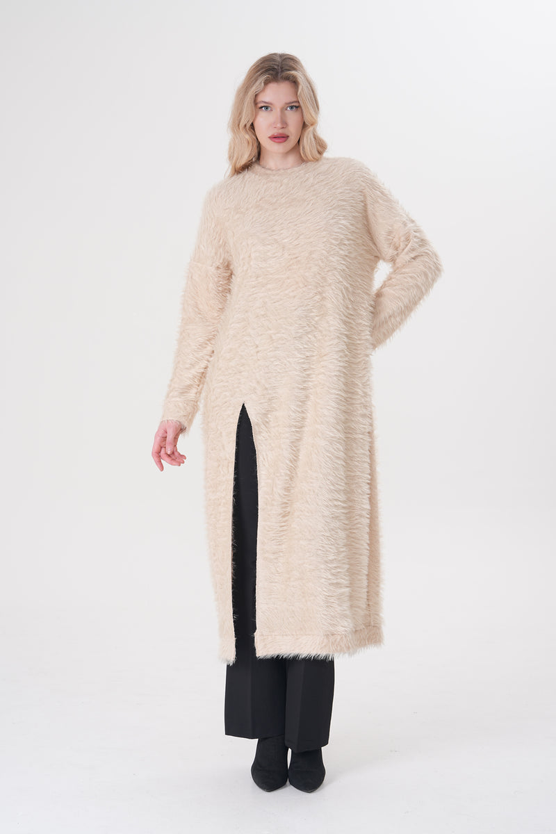 A&W Ashley Long Tunic Beige