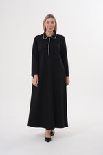 DL Braid Biding Tape Dress Black