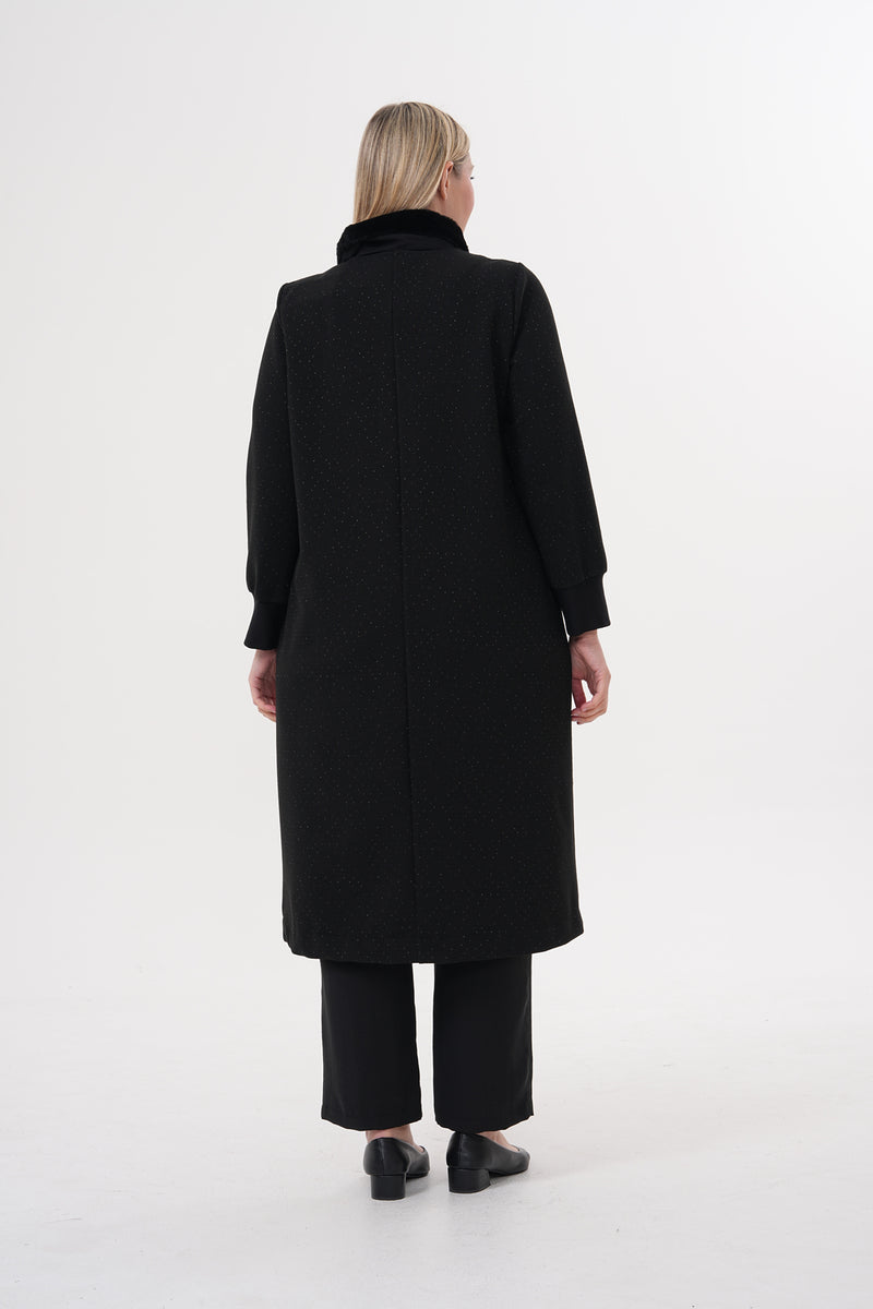 DL Fur Dtld Cape Black