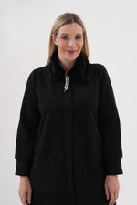 DL Fur Dtld Cape Black