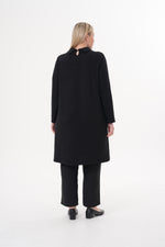 DL Lace Dtld Long Tunic Black