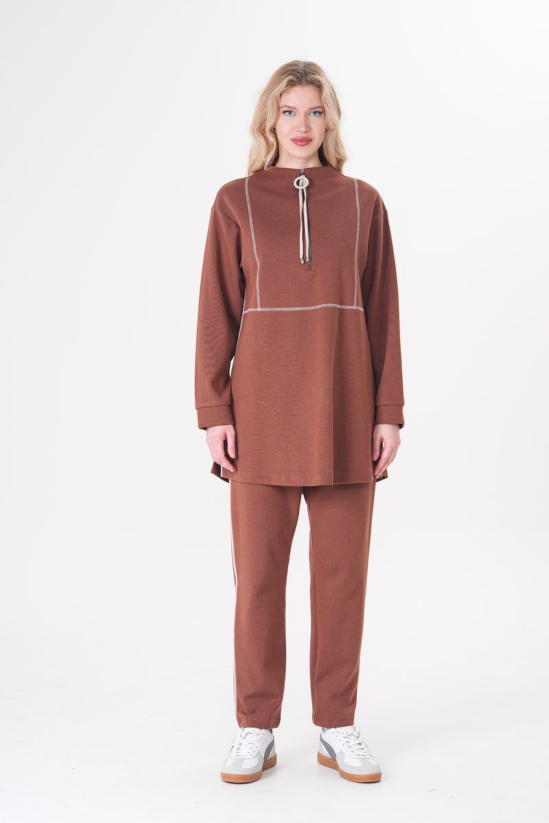 A&W Lizz Tracksuit Brown
