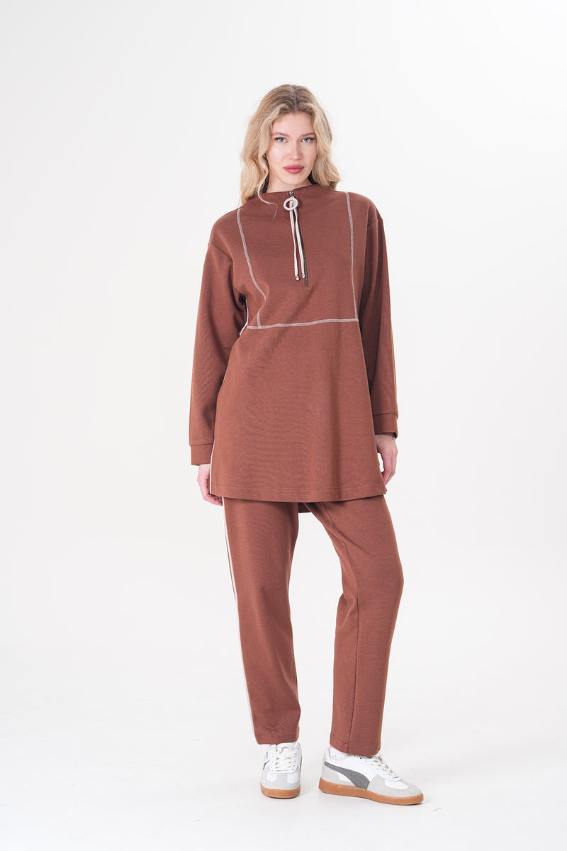 A&W Lizz Tracksuit Brown
