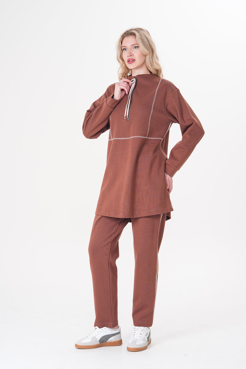 A&W Lizz Tracksuit Brown