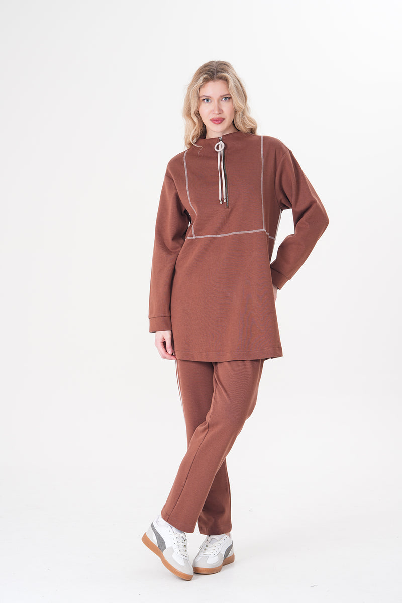 A&W Lizz Tracksuit Brown