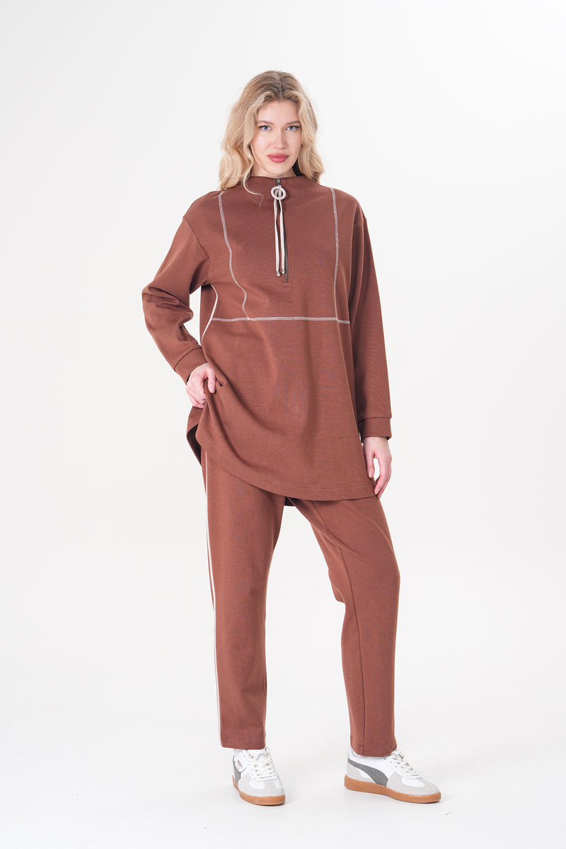 A&W Lizz Tracksuit Brown