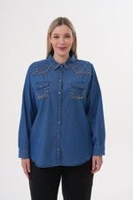ENS Journee Denim Shirt Blue