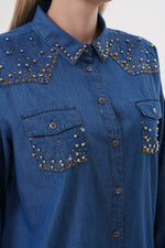 ENS Journee Denim Shirt Blue