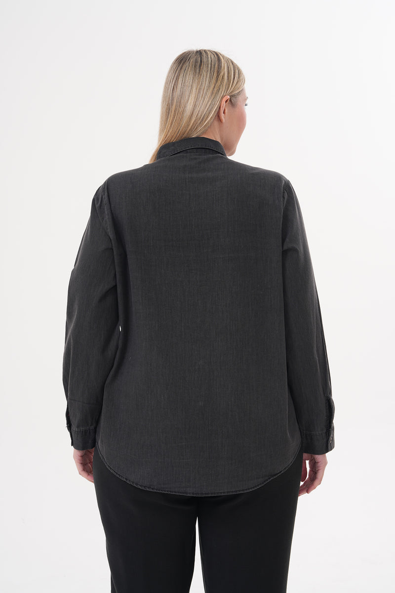 ENS Journee Denim Shirt Black