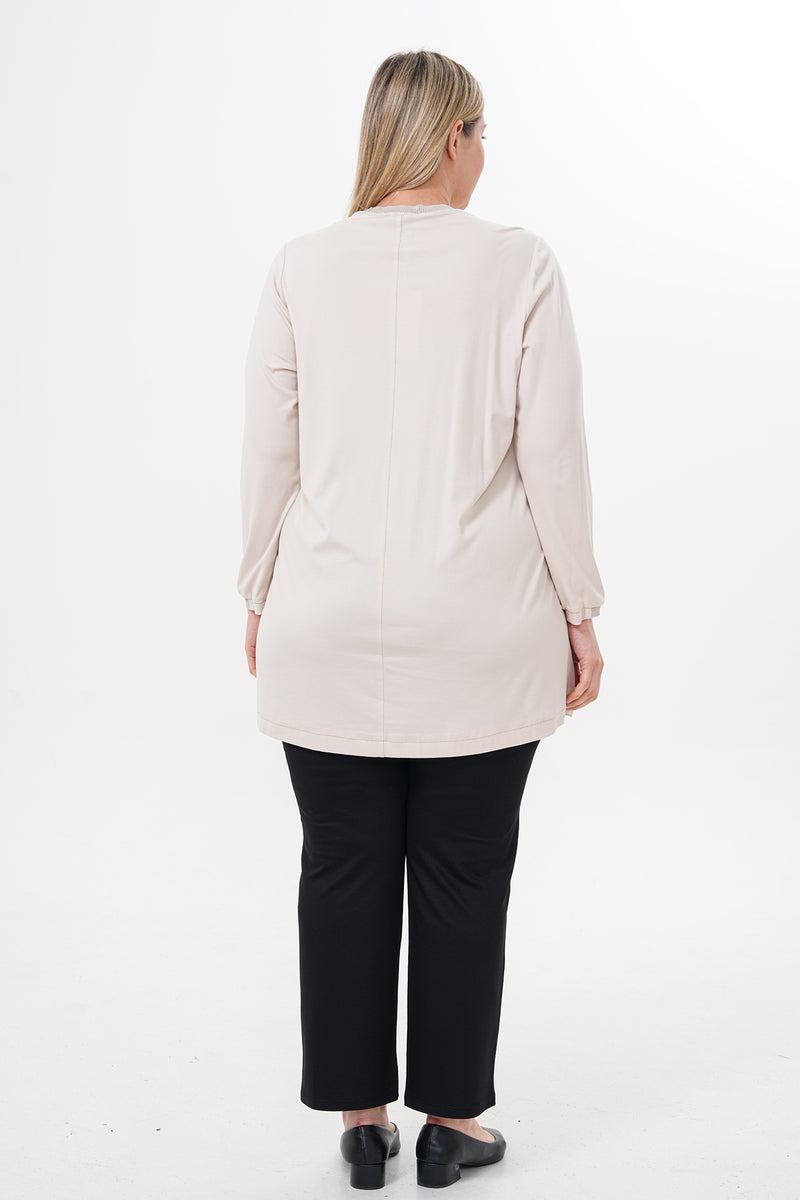 F&G Long Sleeve Inner Tunic Beige