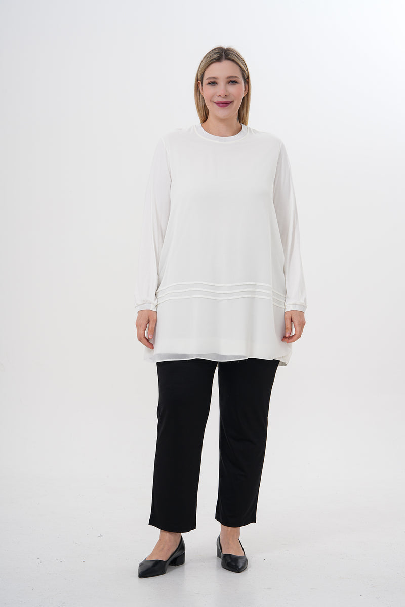 F&G Long Sleeve Inner Tunic Ecru