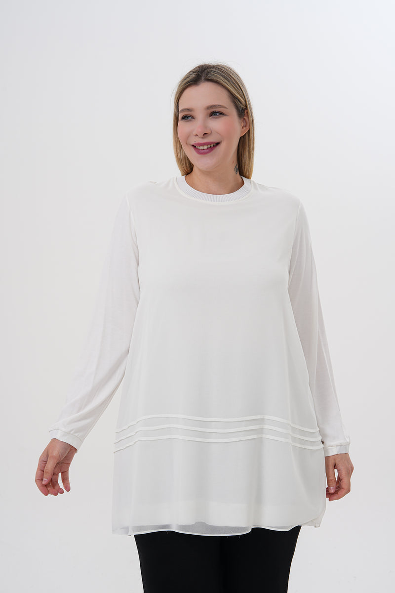 F&G Long Sleeve Inner Tunic Ecru