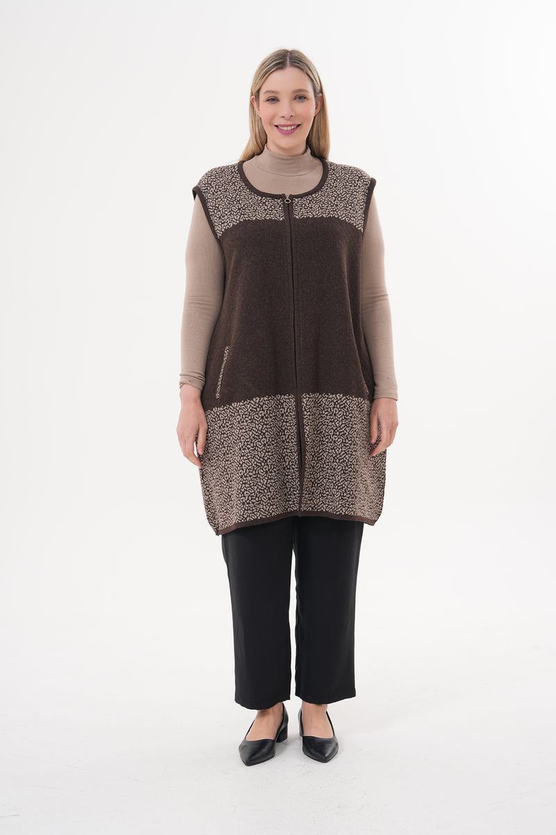 DT Mesude Knitted Vest Brown