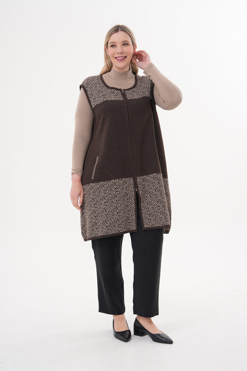 DT Mesude Knitted Vest Brown