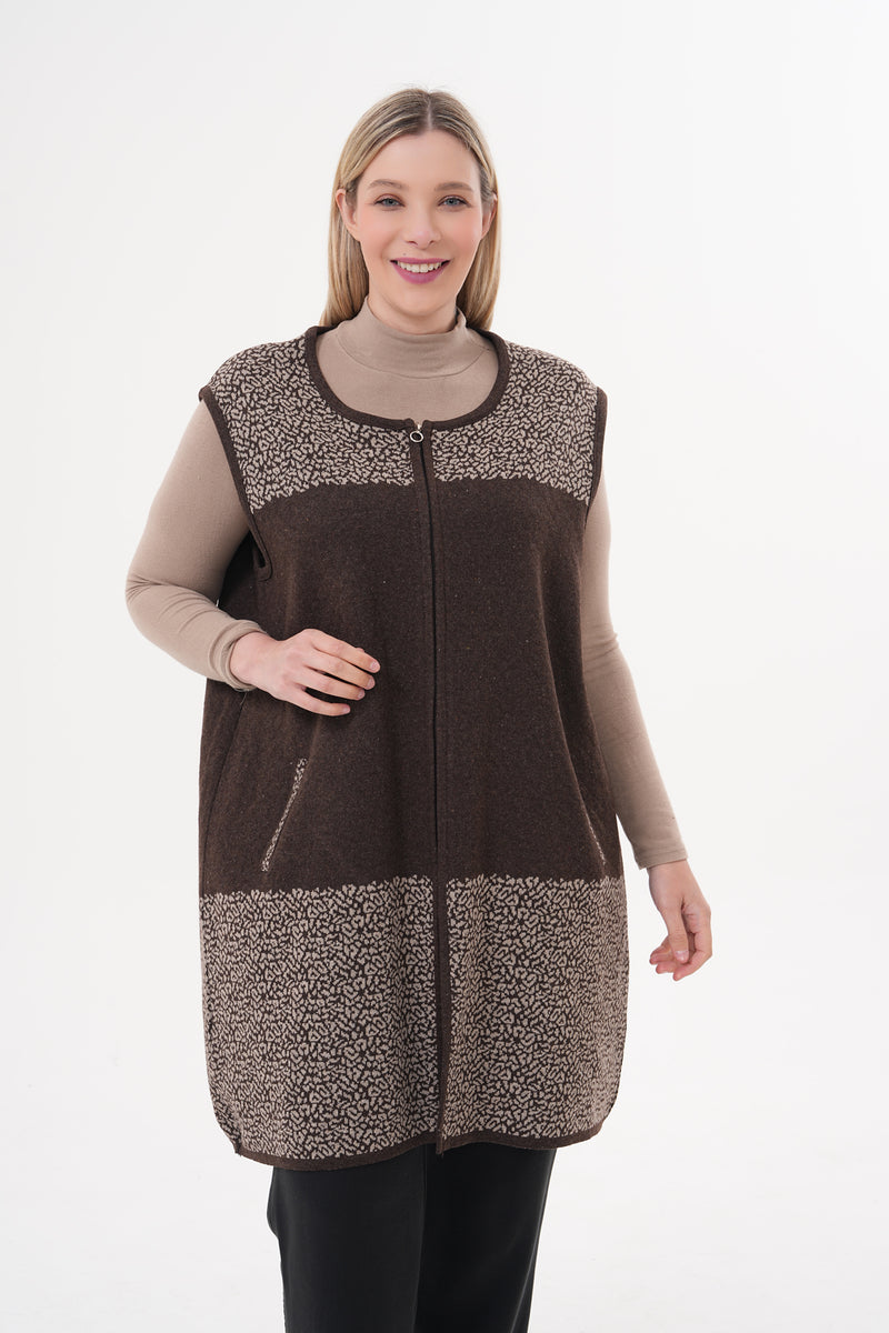 DT Mesude Knitted Vest Brown