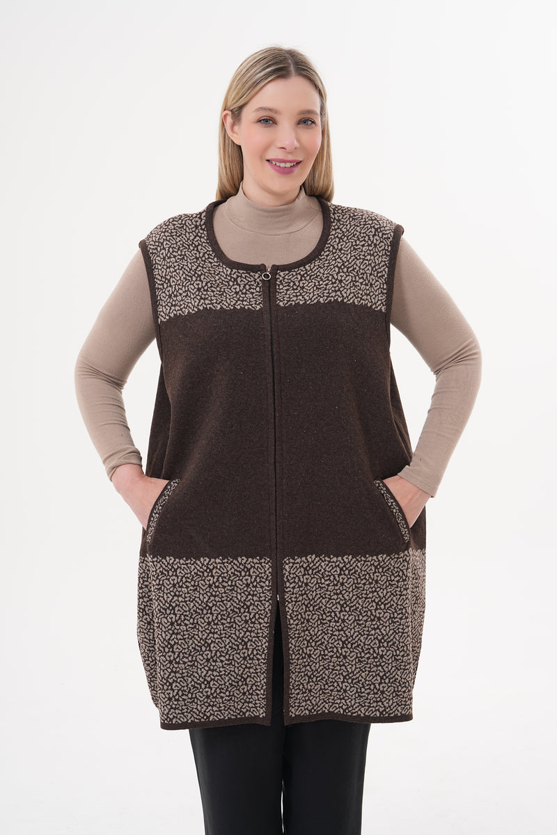 DT Mesude Knitted Vest Brown
