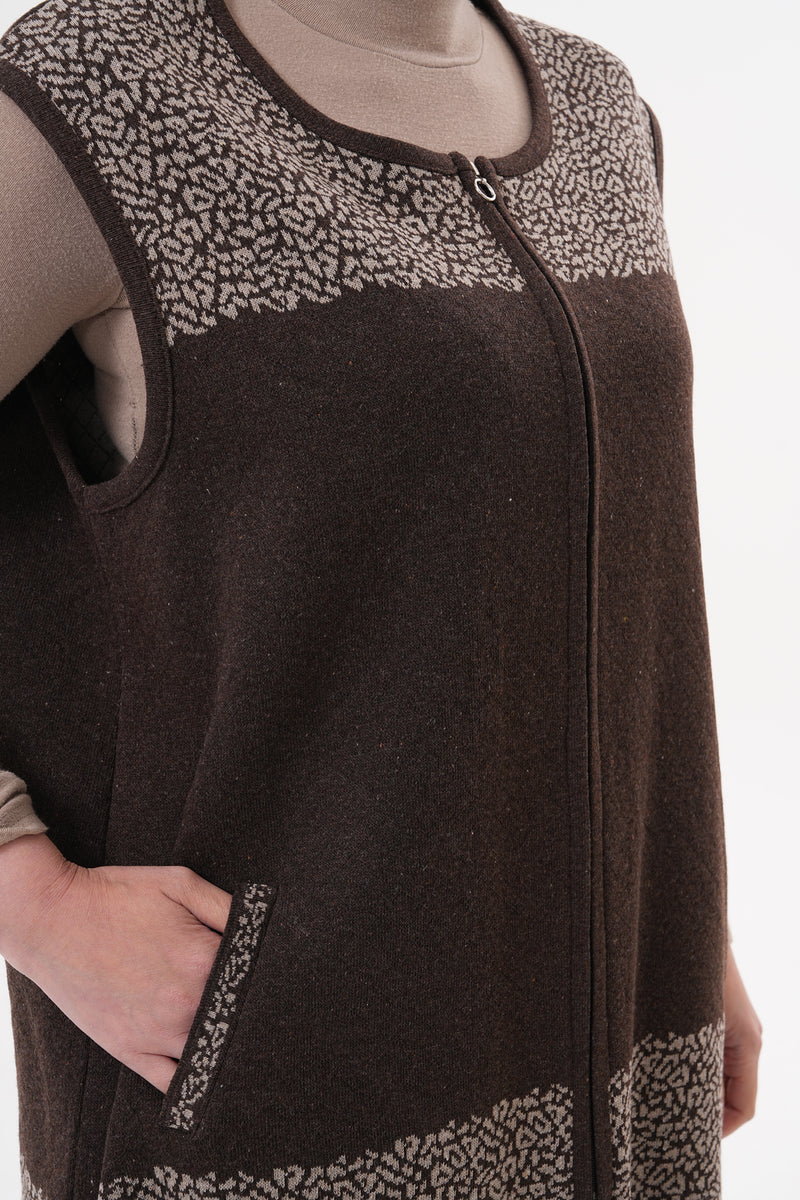 DT Mesude Knitted Vest Brown