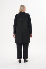 DL Collared Tinsel Cape Black