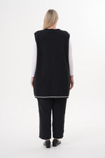 DT Meliha Knitted Vest Black