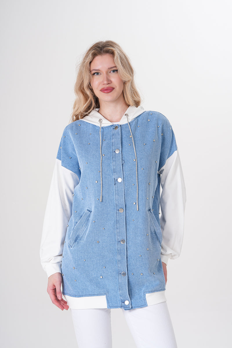 AYZ Gladstone Denim Cape Blue